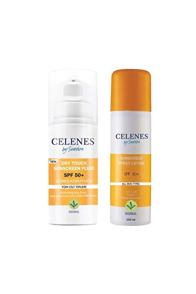 Celenes By Sweden Güneş Koruyucu Sprey 30 Spf 150 Ml Ve 50 Spf Güneş Koruyucu