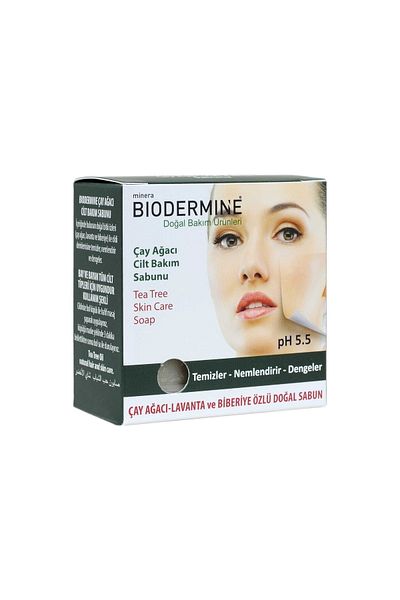 Biodermine صابون شجرة الشاي لحب الشباب 130 جرام