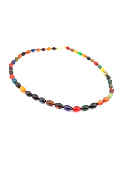 PİGADO Barley Cut Clamping Amber Women's Necklace