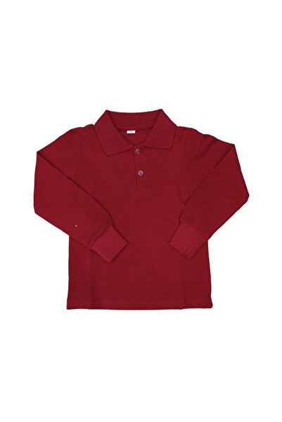 Dıgıl Kids Детска тениска с поло яка за училище, класическа, с дълъг ръкав