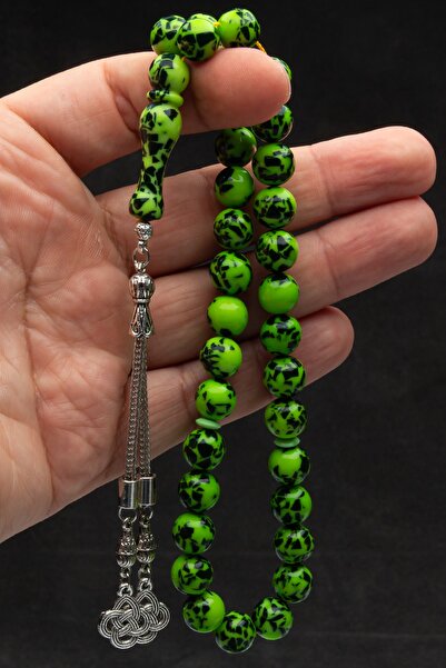 OTTOTESBİH Mărgele de rugăciune de chihlimbar cu pulbere de mozaic tăiat sferă cadou pentru bărbați