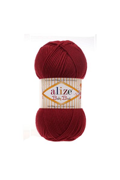 Alize Baby Best 390 Cherry Rotten Hand Knitting Yarn