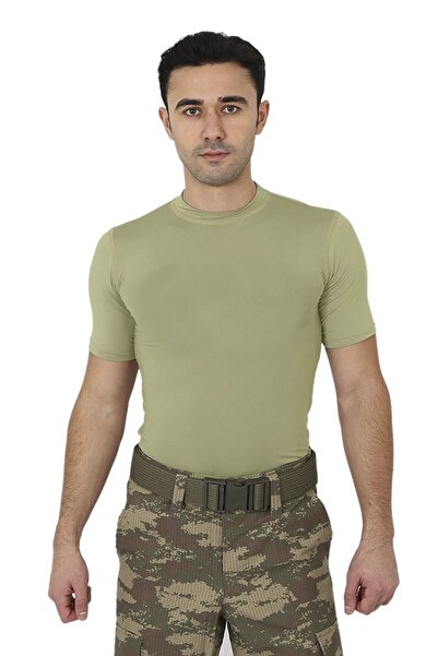 KORDAK Ανδρικό μπλουζάκι με κοντό μανίκι Nano Green Microfiber - Στρατιωτικό μπλουζάκι