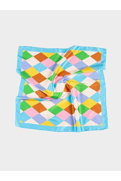 Juste Studio Diamond Patterned Bandana - Scarf