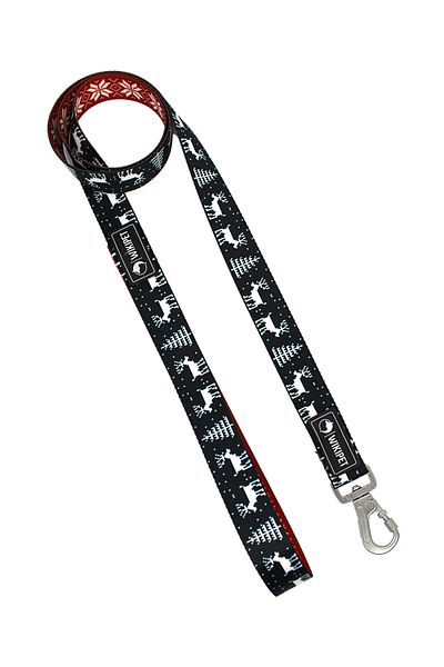 Wikipet Rudolph Dark Dog Walking Collar, Lockable Hook