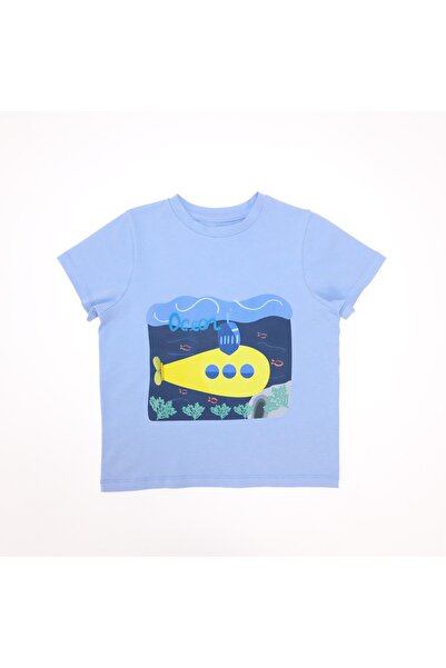 Mavipink Μπλουζάκι με κοντομάνικο υποβρύχιο για αγόρι μπλε