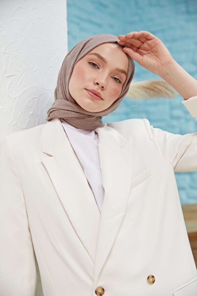 VALORSCARF Soft Kahve Bambu Kraş Şal