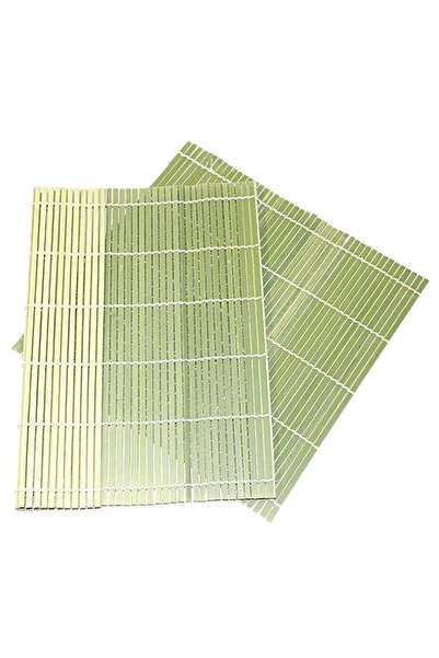 SUSHİSEPETİ Yeşil Bambu Sushi Sarma Hasırı (SUSHİ SARMA MATI)