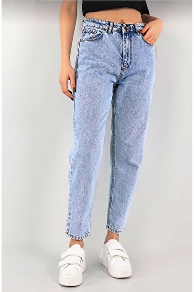 SANTA BELLA Aisha X Blue Snow Wash Mom Boyfriend Jean Colector Power Lycra pe...