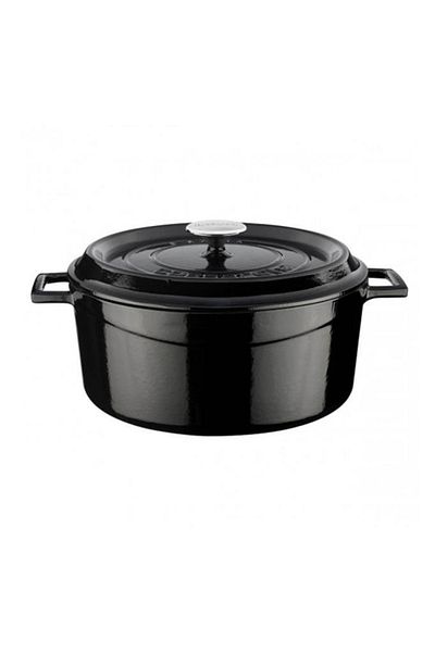Lava Cast Iron Round Pot Diameter(ø) 28 cm - Trendy Black