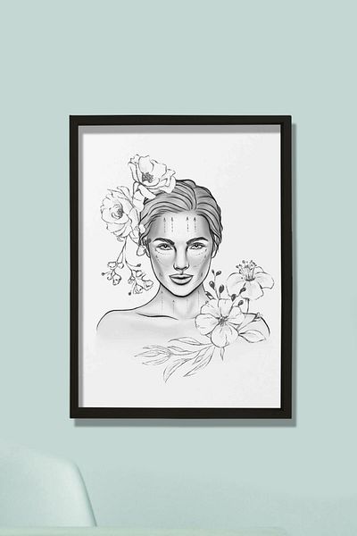 Dekor Loft Lifting facial, chirurgie reconstructivă, artă chirurgicală estetică, pictură murală în camera medicului