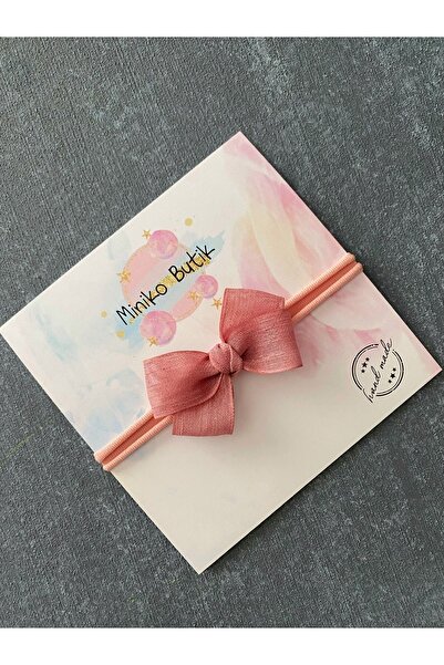 Miniko Butik Gül Kurusu Tül Fiyonk Saç Bandı