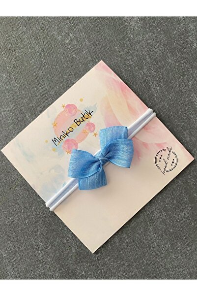 Blue Tulle Bowknot Headband
