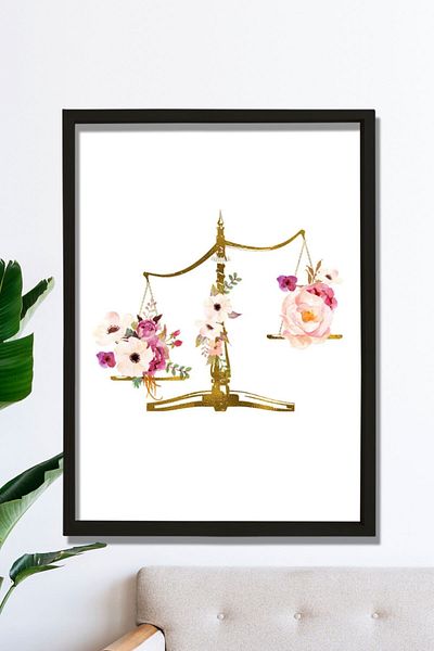 Dekor Loft Artă Balanța Justiției, Decor Birou Avocat