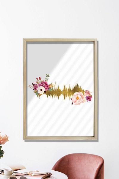 Dekor Loft Artă Odoalogie, Imprimare unde sonore, Decor birou odoalog