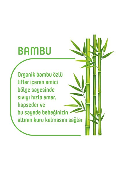 Pure Baby Organik Bambu Özlü Külot Bez 4'Lü Paket 4 Numara Maxi 192 Adet