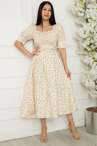 PULLIMM Φόρεμα με κουκκίδα Poplin Square Taka 3550