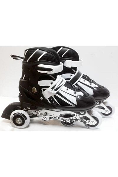 clasty Skate Black-gray Single or Double Wheel Usable Adjustable Starter Skate with Bag