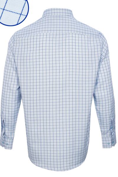 Varetta Чоловіча сорочка класичного крою з довгими рукавами, блакитного кольору