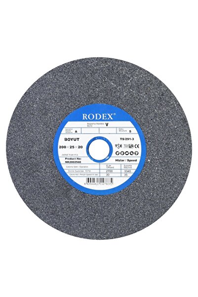 NZB Taşlama Bıçak Bileme Zımpara Taşı Taş Motoru 200x25x20 Mm 60 Kum-10 Adet