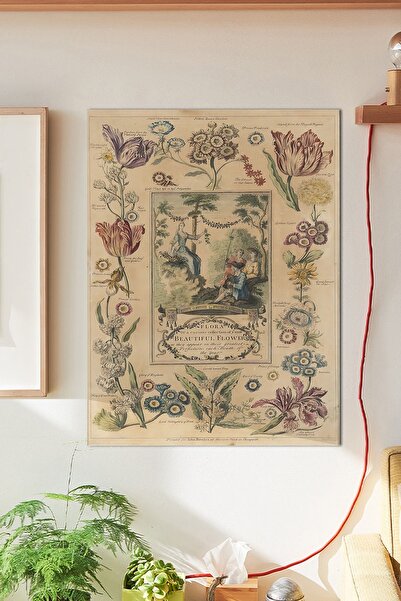 Buka Shops Floral Duvar Posteri Büyük Boy 45x30 Cm