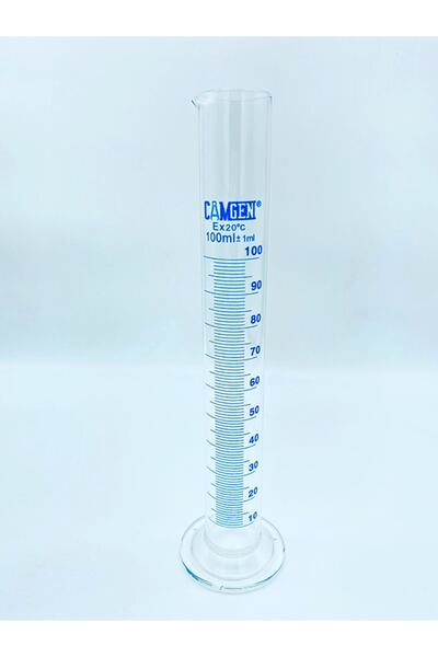 Genel Markalar Cam Mezür Uzun Form A Kalite Borosilikat 100ml 1 Adet