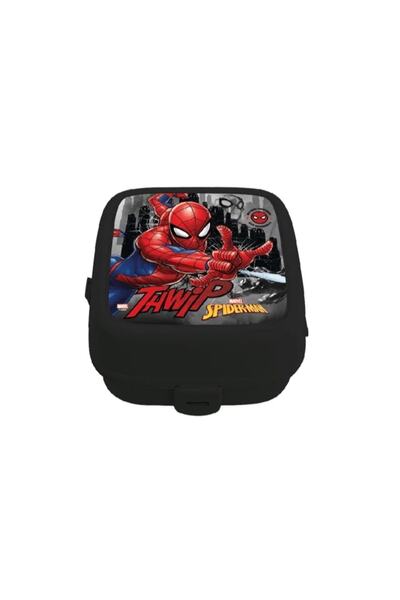 SPIDERMAN Iki Bölmeli Siyah Beslenme Kabı Thwıp 41397