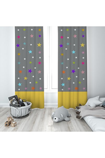 MODA Зовсім інша дитяча кімната Кольорові зірки Фон завіса Bmfp-031