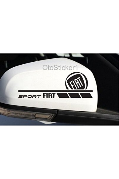 Oto Sticker Fiat Ayna 2 Adet Sağ Sol Sticker Araba Etiketi