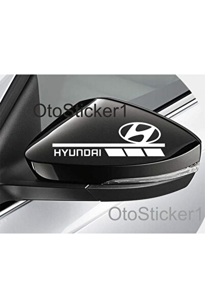 Oto Sticker Hyundai Ayna 2 Adet Sağ Sol Sticker Araba Etiketi