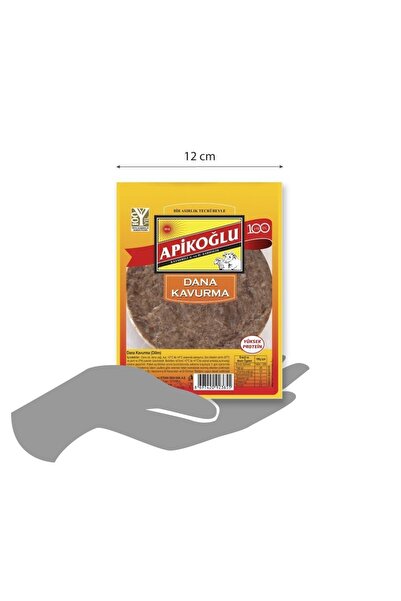 Apikoğlu Siniri Alınmış Dilim Kavurma 100 Gr 2'li Paket