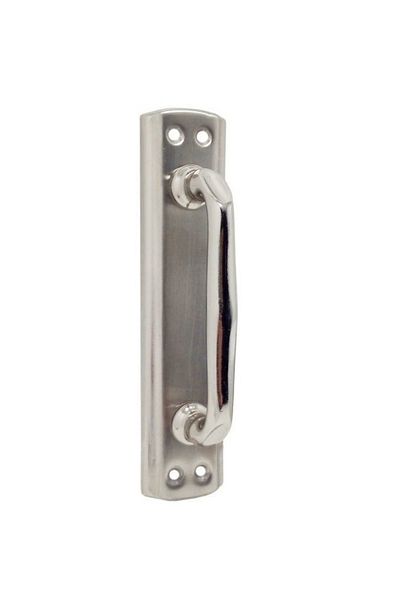 ARON Nobel Elif Pull Nickel Satin Door Handle 17.5x4cm For Sliding And Pull Doors