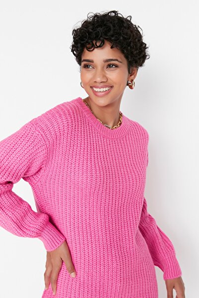 Trendyol Modest Sweater - Pink - Regular fit