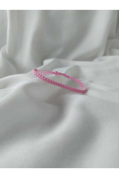 Eva Takı Pink Knitted Rope Friend Bracelet