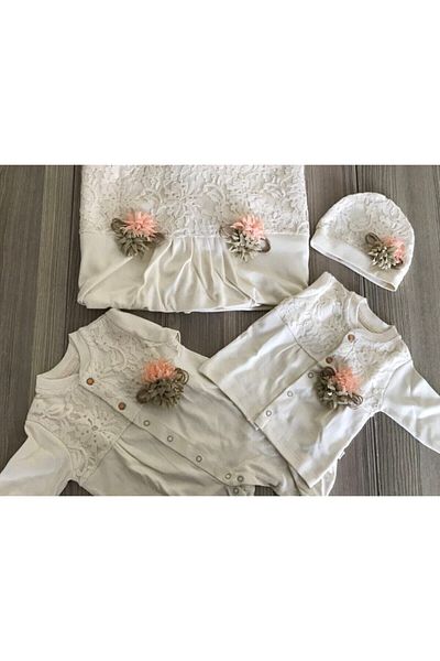 Bebbemini Baby Girl White 10-Piece Hospital Exit