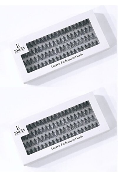 Loreen Professional 10 Ply Knot Free Düğümsüz 80 Adet Tekli Kirpik Medium ( M...