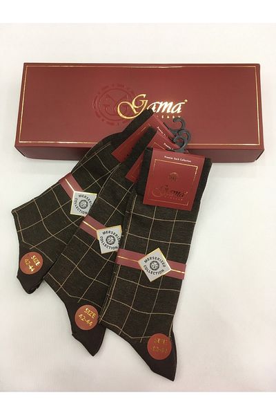 Gama Çorap 3 τεμάχια 100% Mercerized Nylon Δωρεάν Ζακάρ Λεπτές καλοκαιρινές ανδρικές κάλτσες