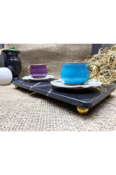 Modestmar Doğal Siyah Mermer Sunum & Servis 15x30cm