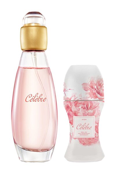 AVON  Celebre Kadın Parfüm Edt 50 ml.  Celebre Kadın Rollon 50 ml. 5050000011082