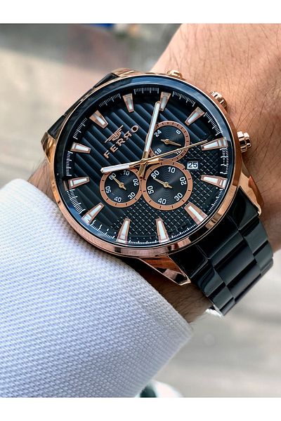 FERRO New Season Original Steel Men's Watch + Bracelet