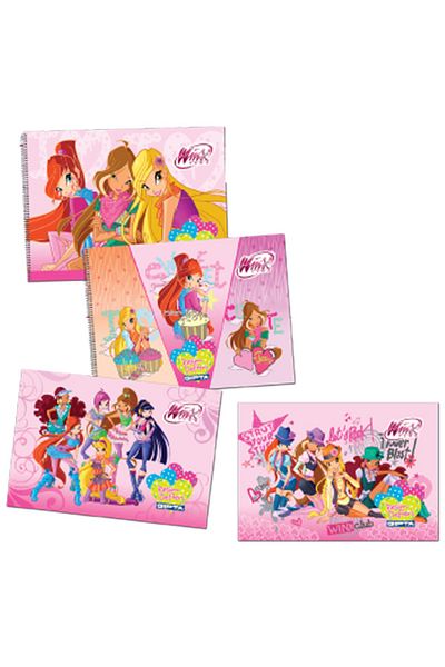 Gıpta Caiet de pictură Winx Spiral 17x24 15 Yp (Pachet de 12) 3089