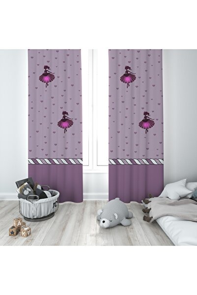 MODA Зовсім інша дитяча кімната з малюнком фіолетової феї Двохкрила штора Bmf...