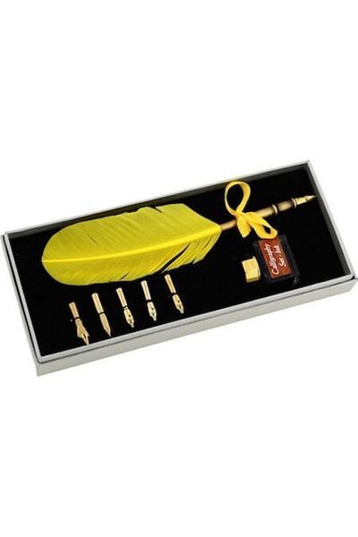 PİGADO Original Steel Pen Feather Dip Pen Set Blue