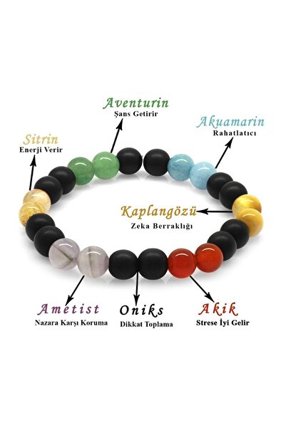 NehirTaş سوار شقرا من الجمشت المعتمد، والسيترين، والأفينتورين، والزبرجد، والع...