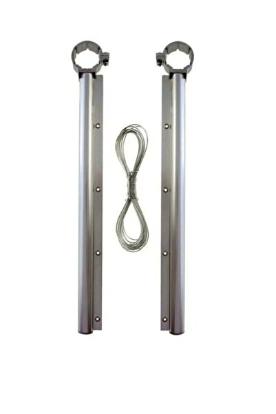 YDGR Balkon Çamaşır Kurutma Askılığı Yuvarlak Küpeşte Ve Çamaşır Ipi