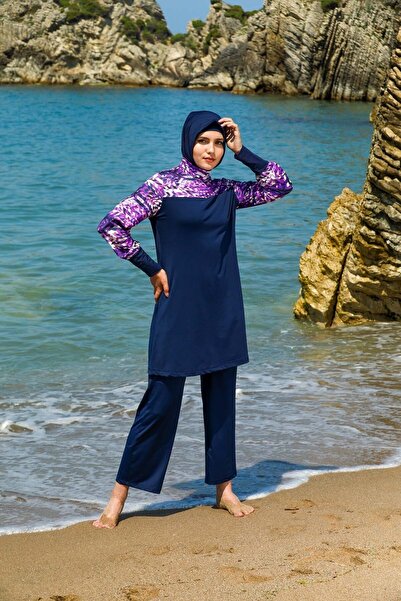 Elif Okur Tam Kapalı Tesettür Mayo 7061