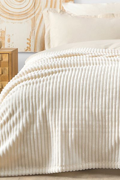Yataş Holly Wellsoft Double Blanket - Champagne