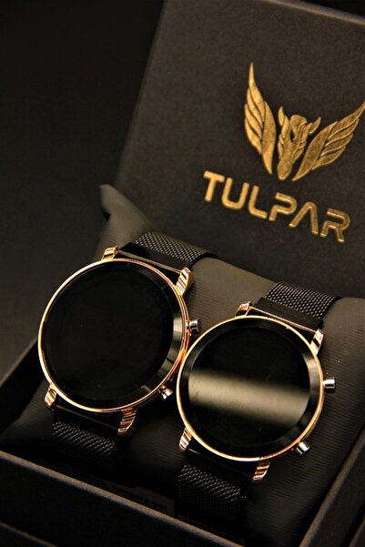 Tulpar Couple Wristwatch Magnet Cord Digital Lover Watches in Special Box