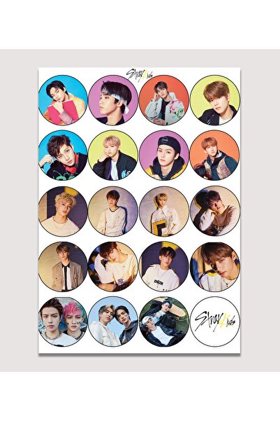 Güneş Kırtasiye Autocolant Stray Kids A4 Pagina 20 Autocolant rotund