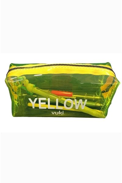YeşilStationery Suport pentru stilou galben transparent
